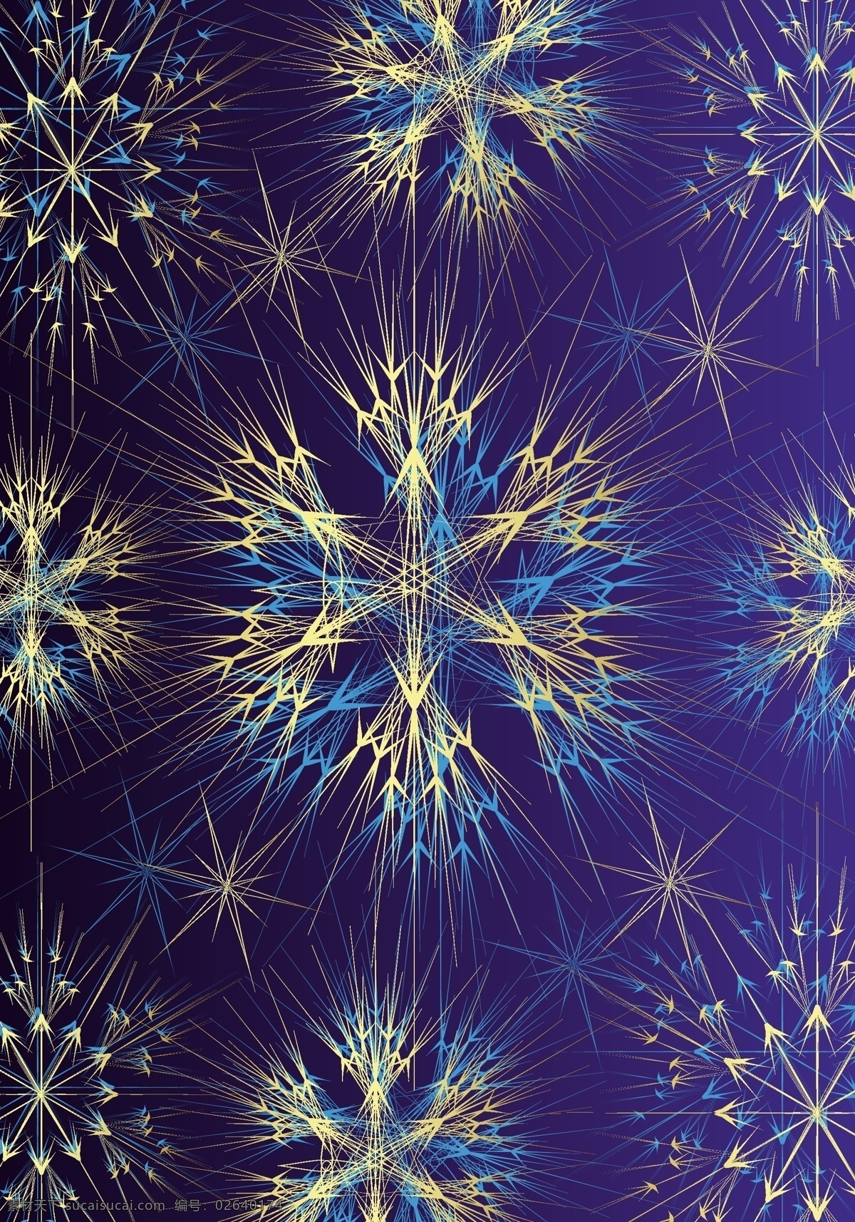 华丽 圣诞节 背景 矢量 节庆 矢量素材 纹样 线条 雪花 y大宝