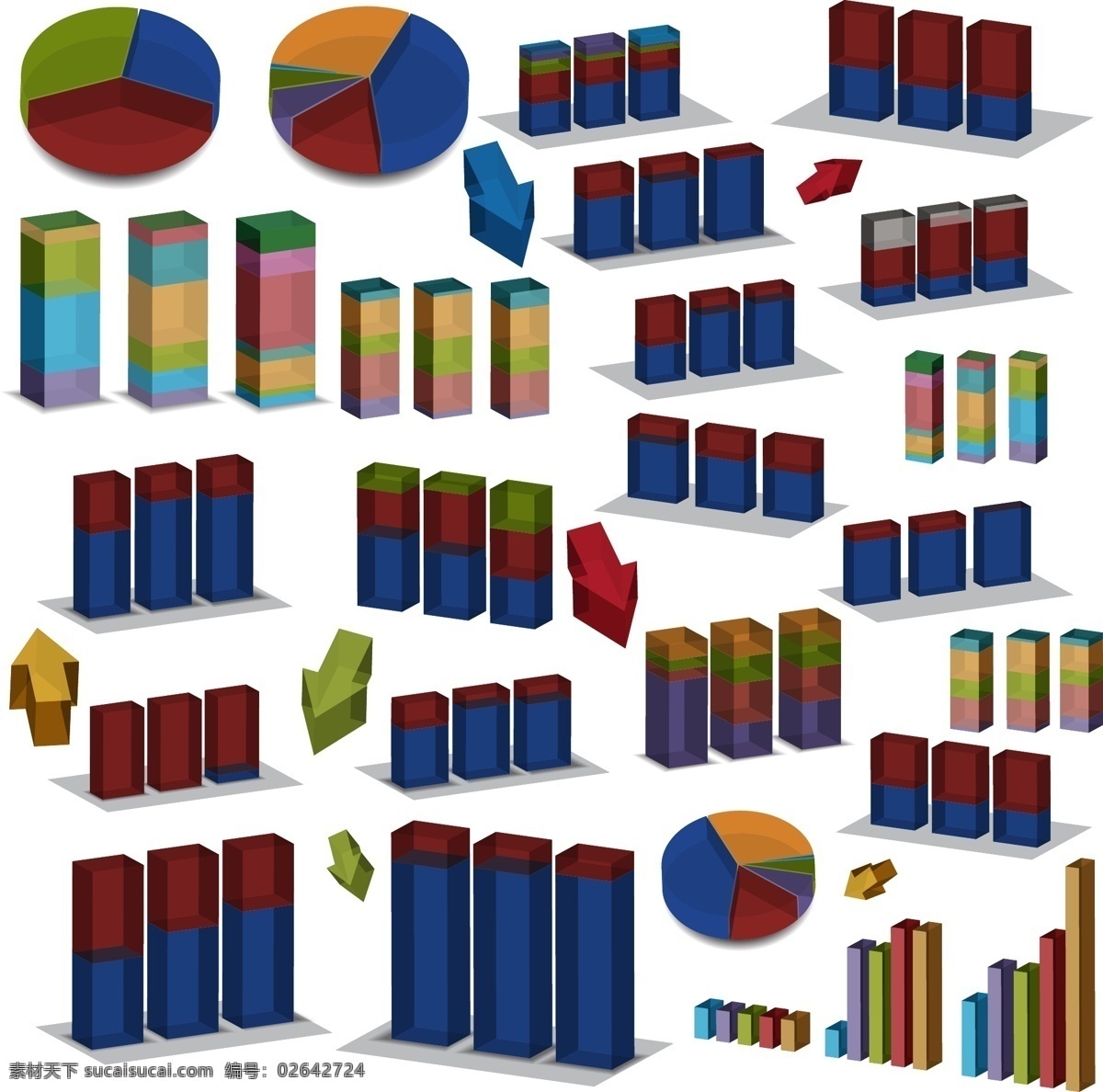 立体图 矢量 数据 生活的载体 载体金融图表 chartmaterial 直方图 向量 矢量图 其他矢量图