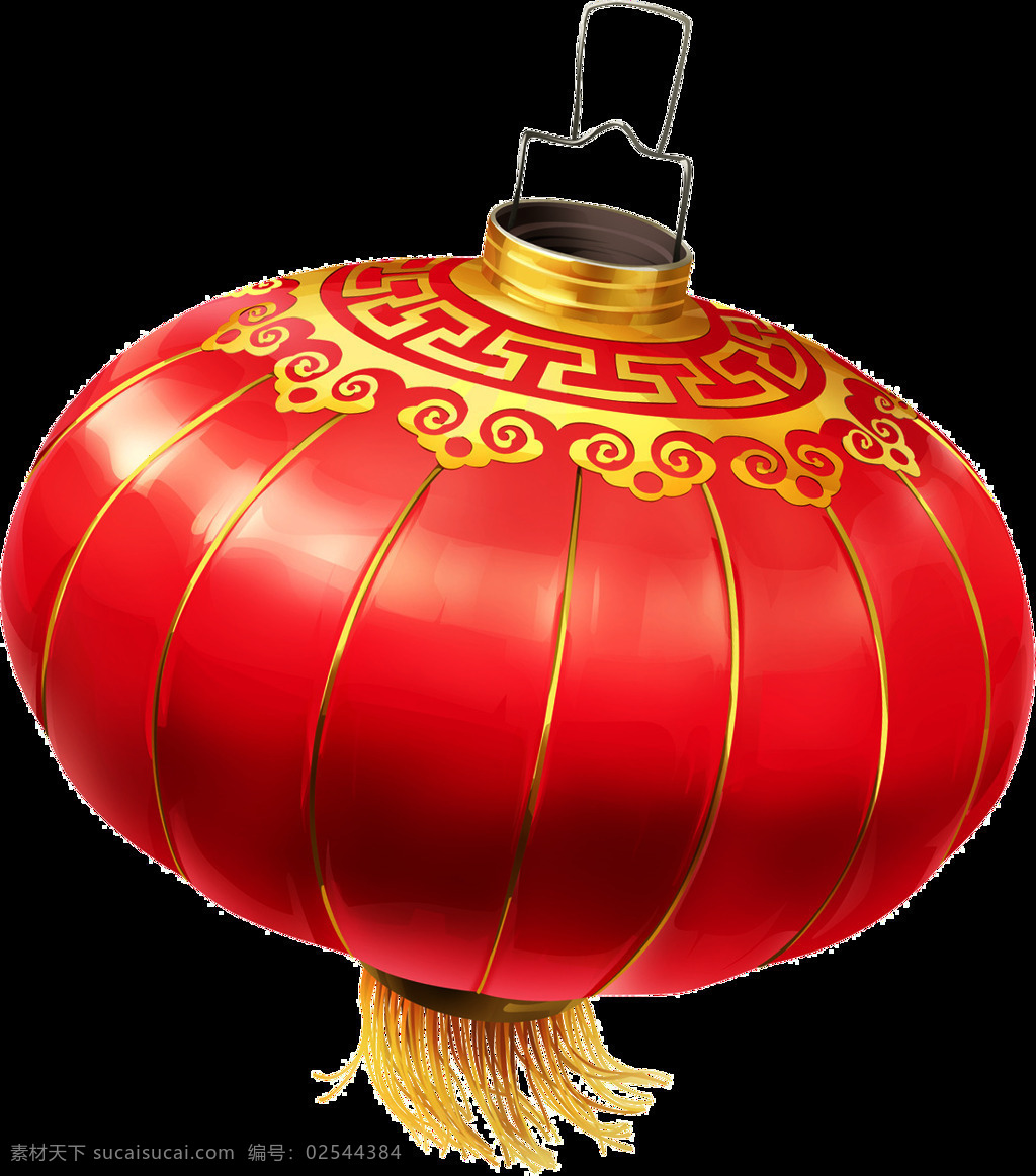 新春 吉祥 红色 灯笼 节日 元素 红色灯笼 黄色麦穗 黄色图案 节日元素 新春元素