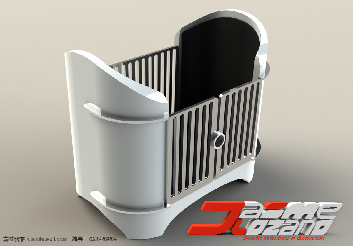 库纳 贝贝 婴儿床 床 婴儿 3d模型素材 建筑模型