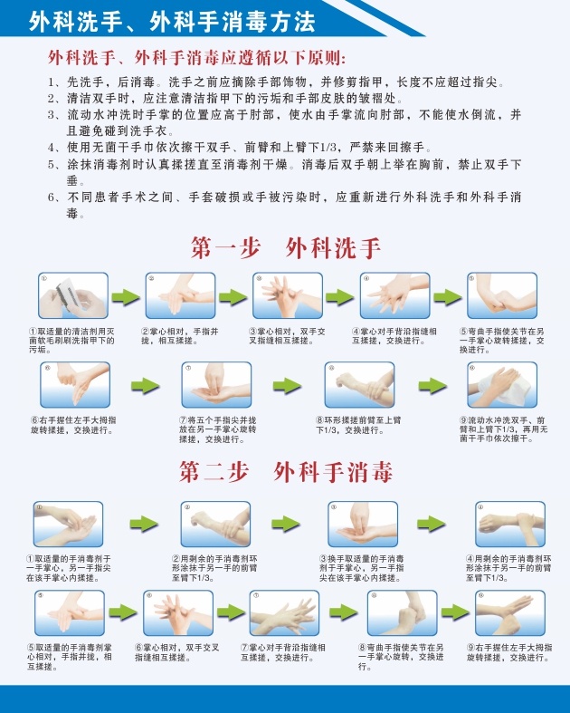 外科 洗手 手 消毒 方 外科洗手 外科手消毒方 洗手步骤 白色