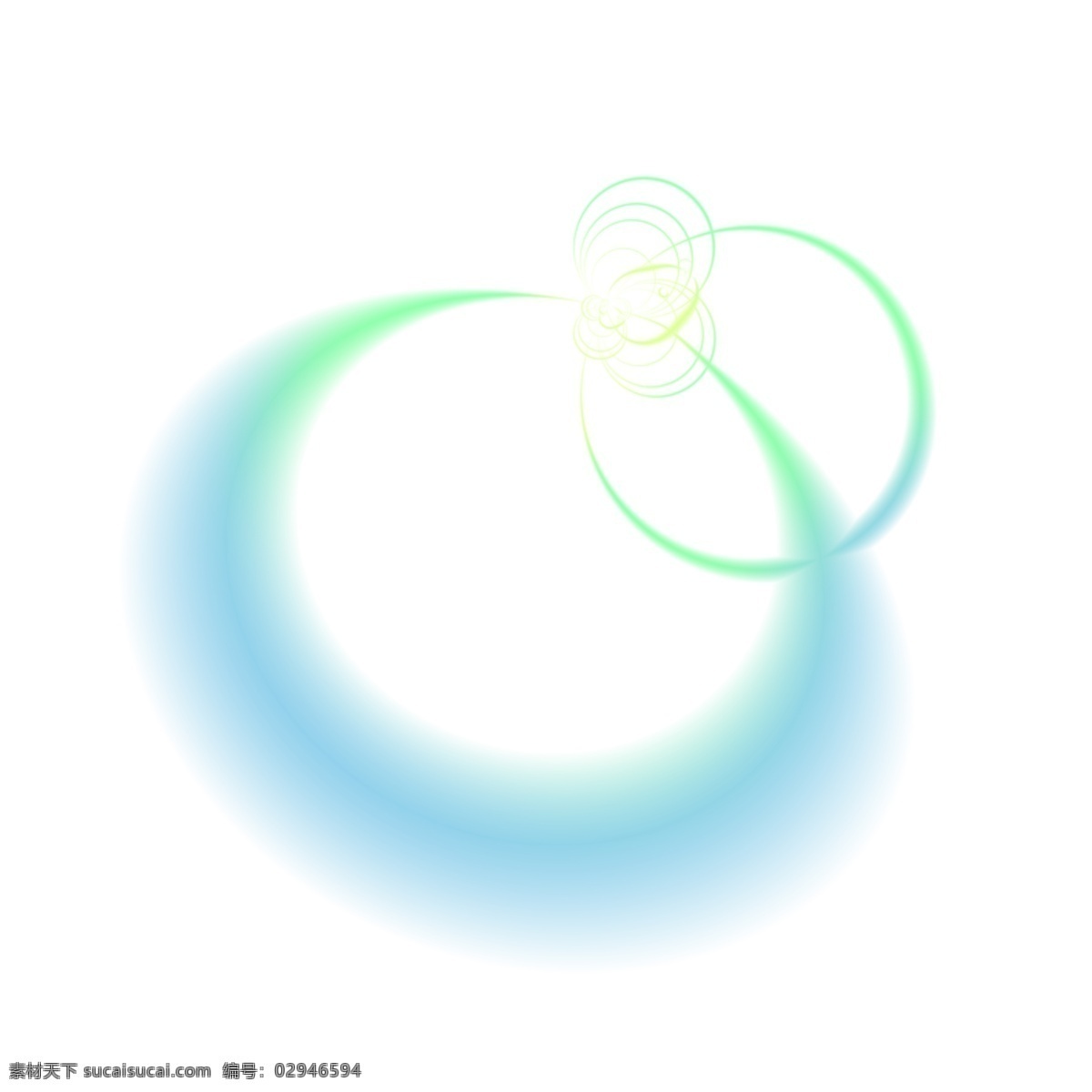 青色 发光 光圈 透明 底 圆环发光 光效 光环 免抠图 装饰图 光束 光点 插画 抠图 绿色