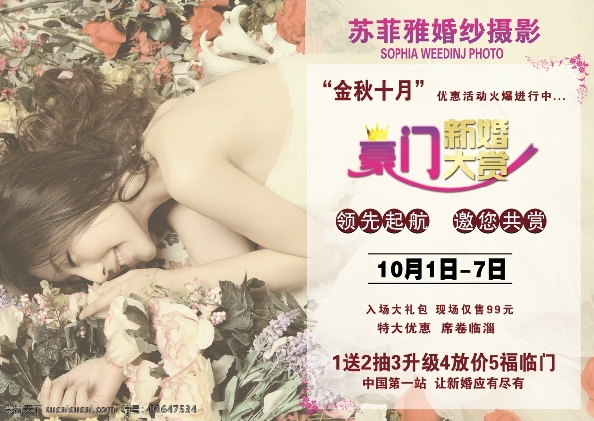 苏菲 亚 画册 内页 分层 红花 婚纱 绿叶 玫瑰 美女 薰衣草 源文件 苏菲亚