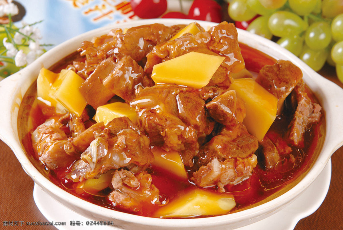 土豆烧软骨 美食 传统美食 餐饮美食 高清菜谱用图