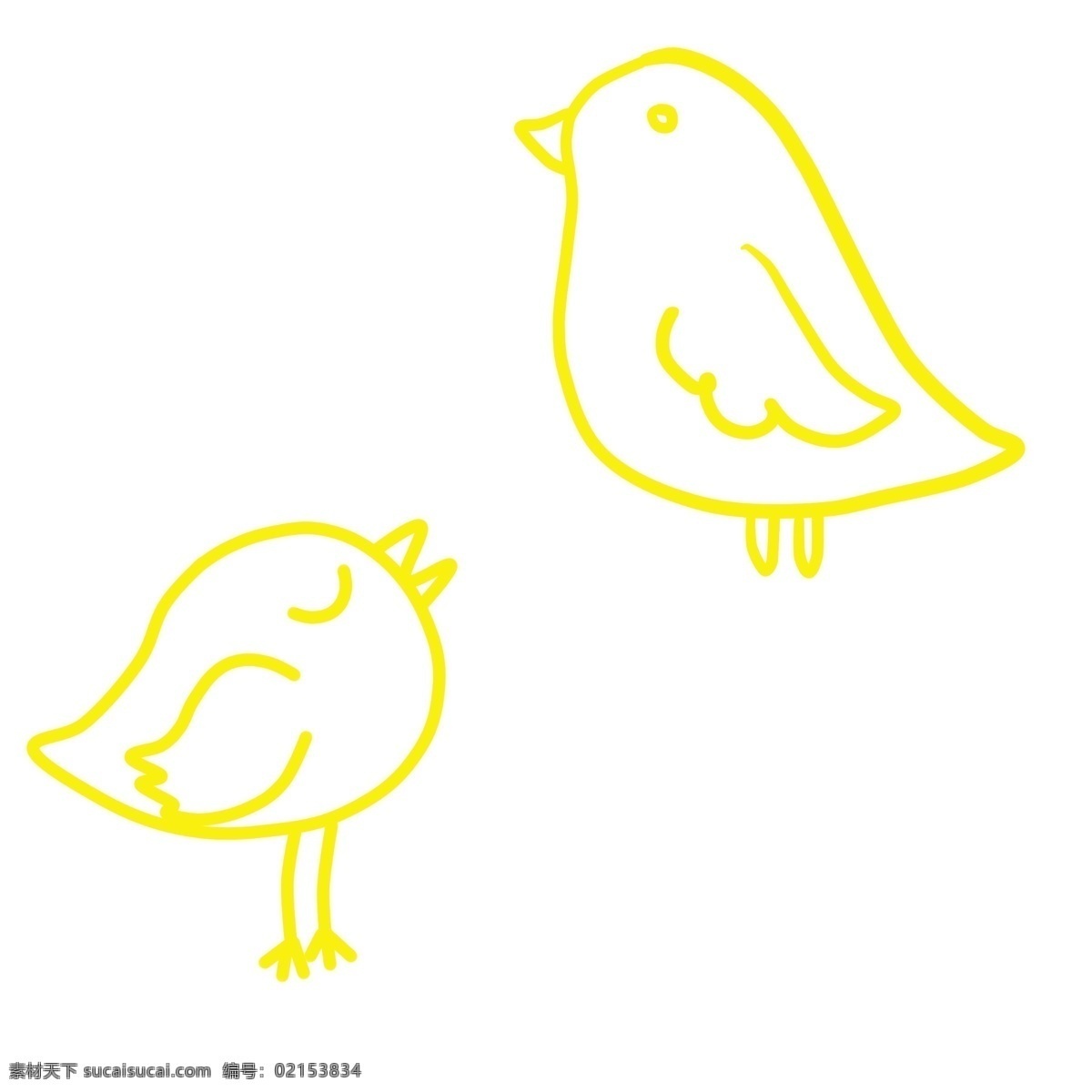 卡通 可爱 黄色 小鸟 卡通的小鸟 可爱的小鸟 图形的小鸟 黄色的小鸟 简约图形 简笔小鸟 简单的小鸟