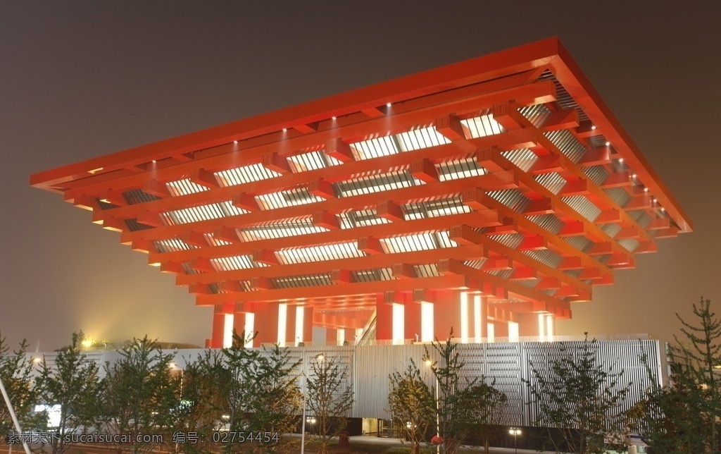 上海 世博 中国馆 夜景 照片 上海世博会 建筑摄影 建筑园林