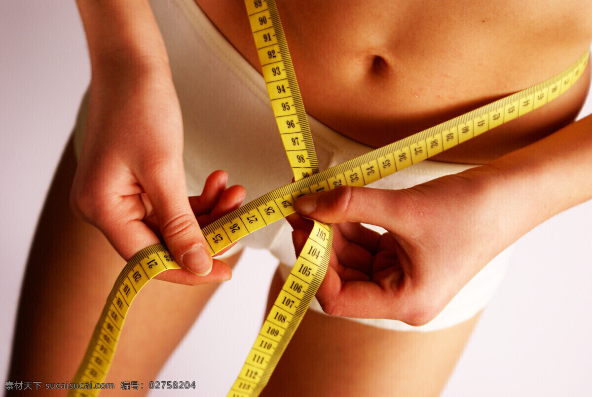 减肥女性 减肥 美体 尺寸 大小 腰围 女性女人 人物图库