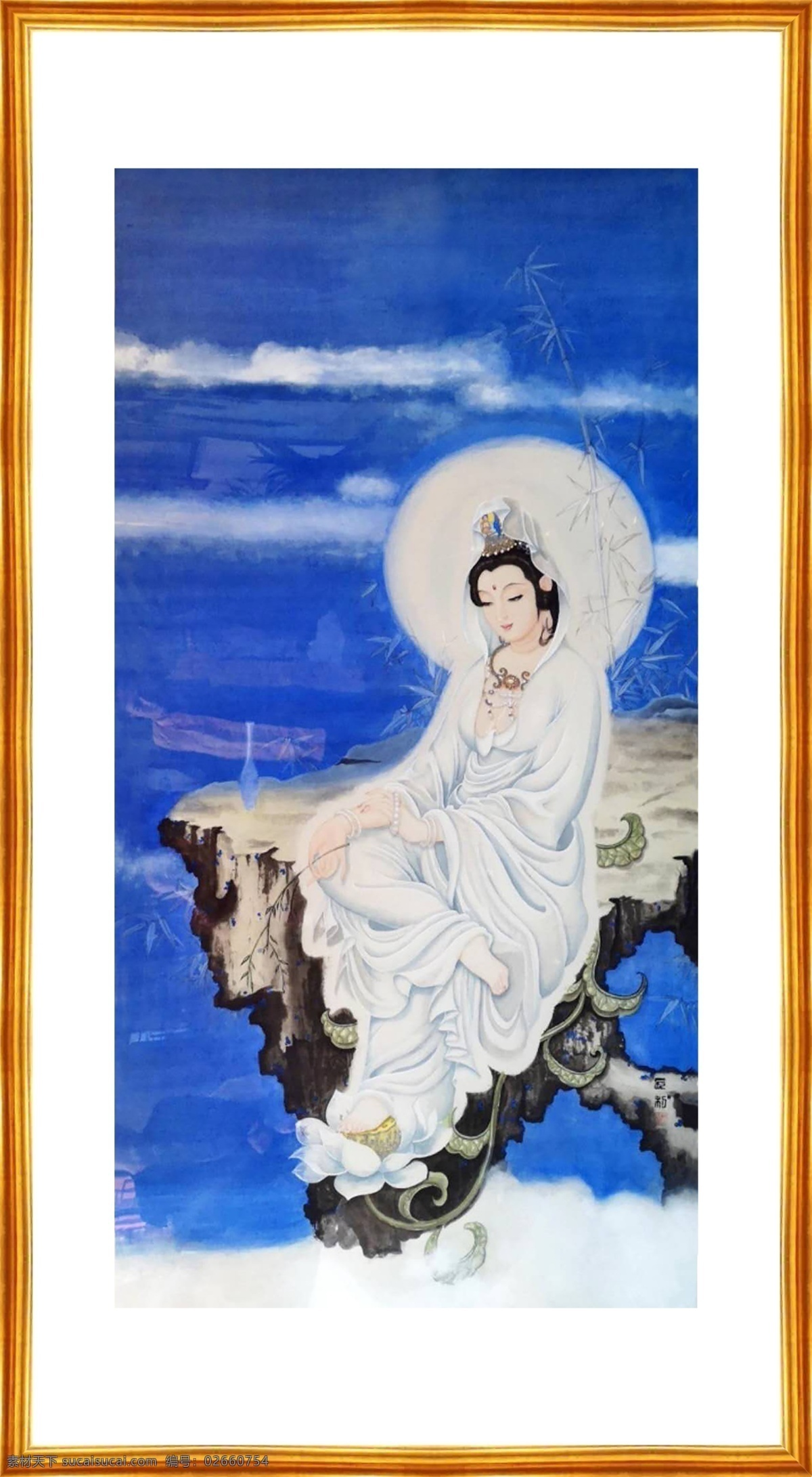 能静观音 王长利 画家王长利 观音菩萨 观世音菩萨 南无观音菩萨 源文件 分层