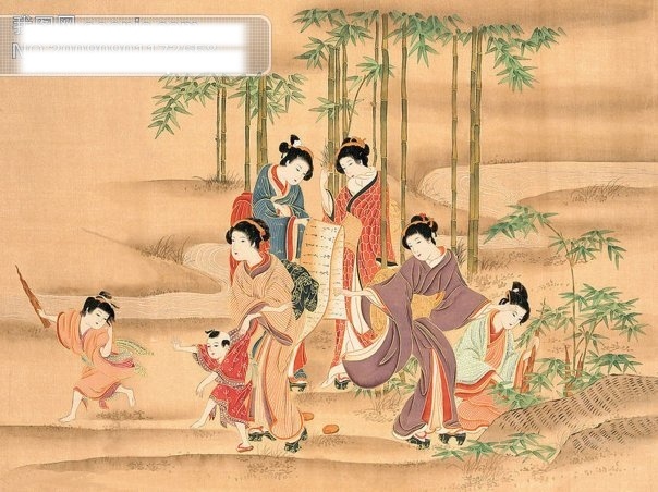 侍女 图 传统文化图片 古典 设计图 文化艺术 装饰画