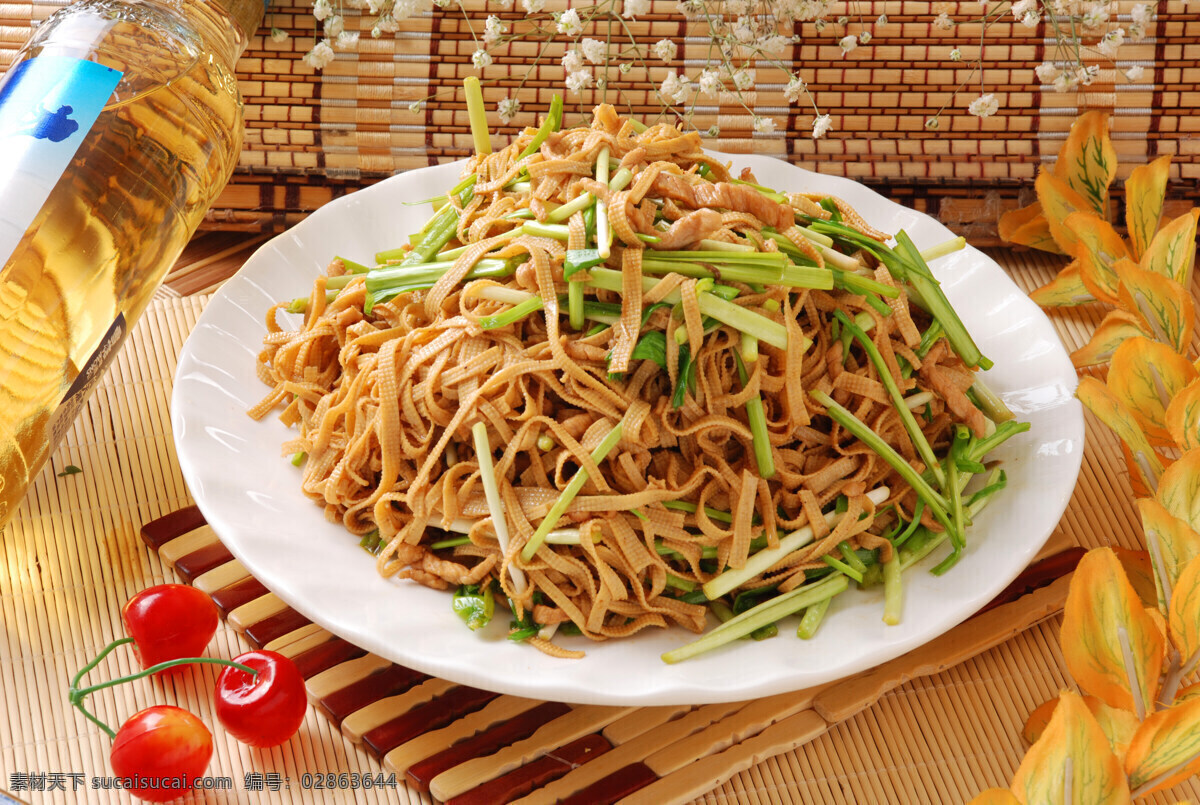 炒三丝 炒 三丝 小炒三丝 炒豆腐丝 东北菜 高清菜谱用图 餐饮美食 传统美食