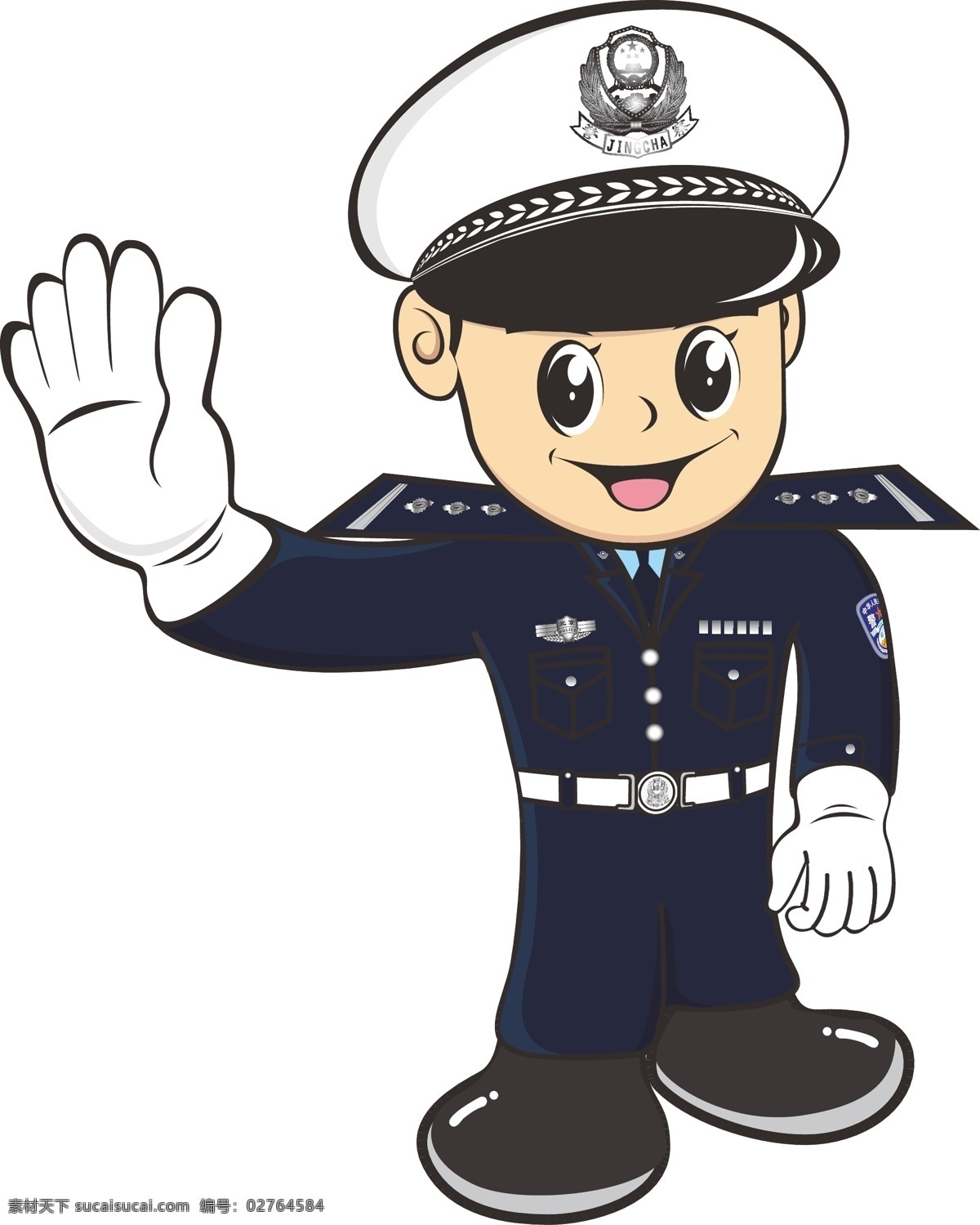 卡通矢量警察 交警 卡通 矢量 矢量人物 其他人物 矢量图库