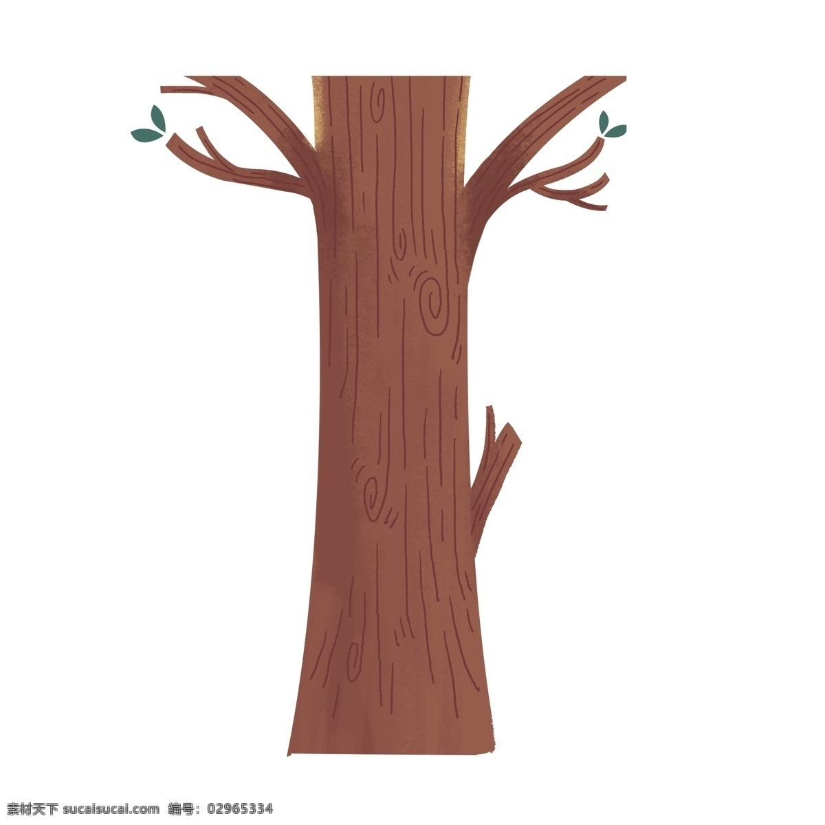 简约 树干 元素 树木 装饰图案 木头 手绘 元素装饰 创意元素 手绘元素 psd元素