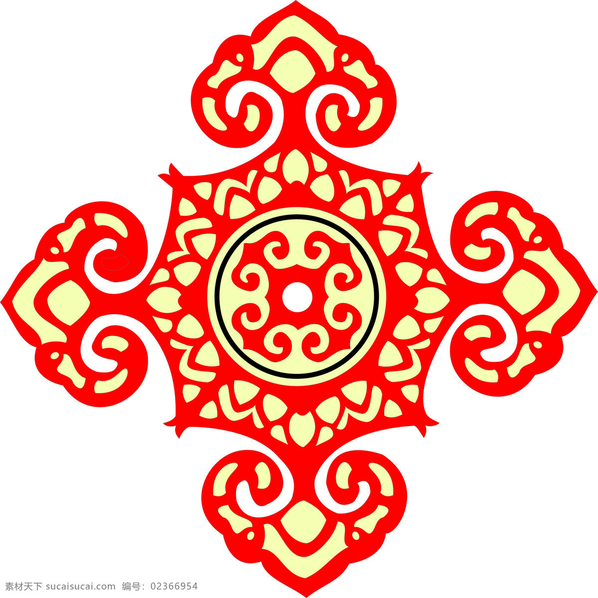 蒙古包花边 蒙古包 花边素材 传统花边 红色系 花边花纹 底纹边框