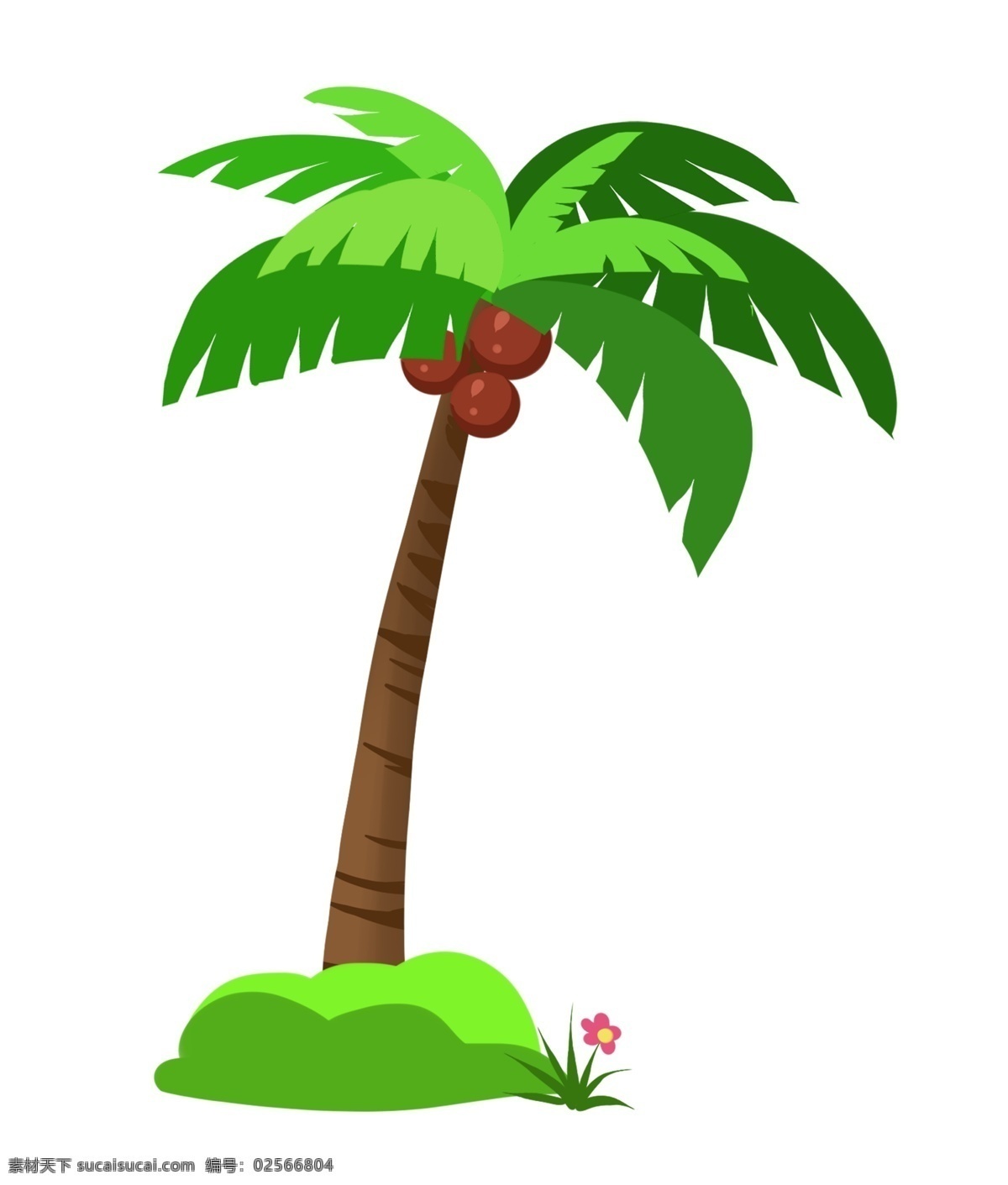 夏季 热带 元素 绿色 椰子树 免 抠