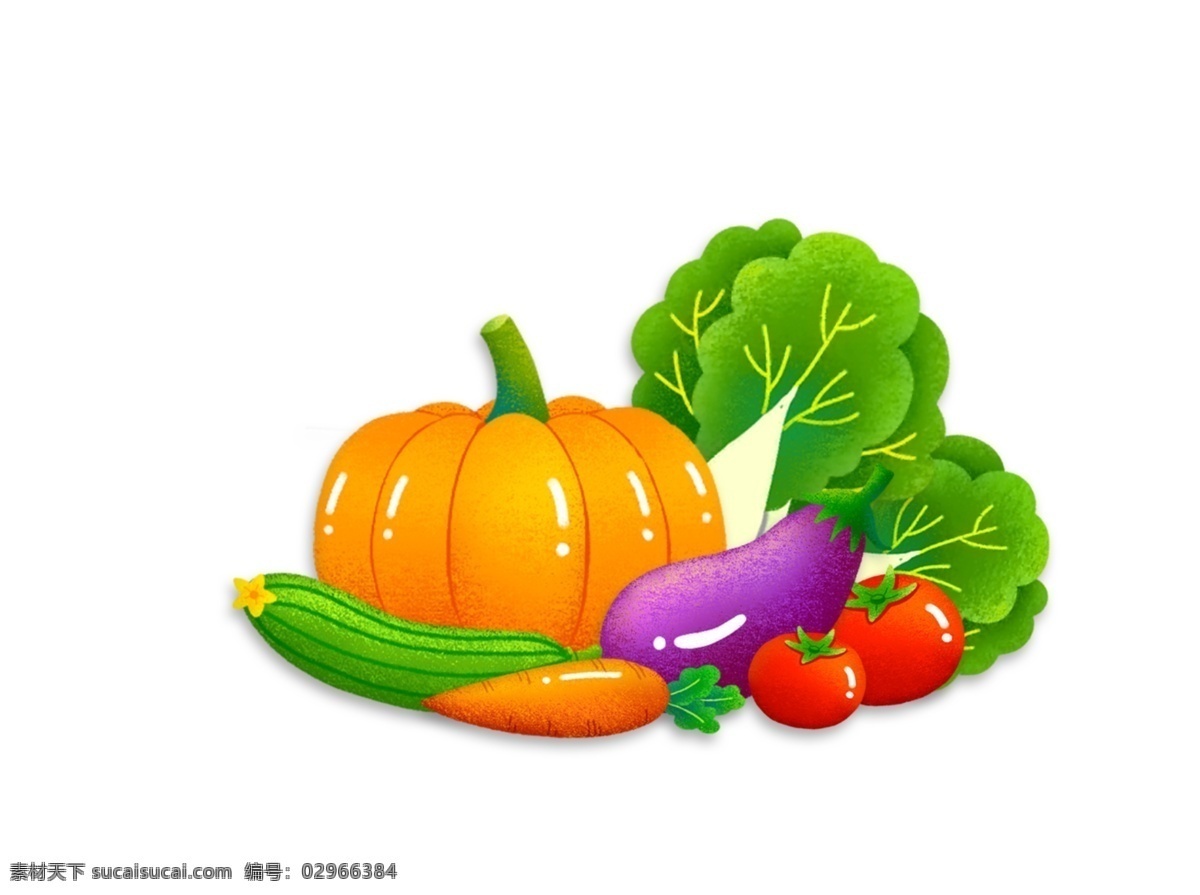 可爱 手绘 卡通 蔬菜 拼盘 食物 元素 绿色食品 餐饮海报 健康 环保 健身素材 瓜果 西红柿 南瓜 手绘蔬菜 食物素材 胡萝卜