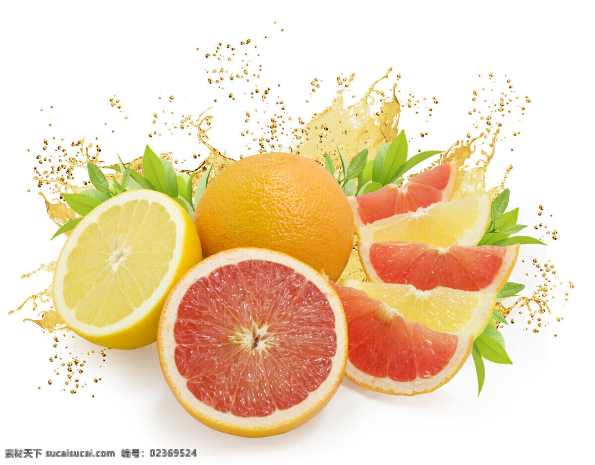 新鲜 水果 新鲜水果 切开水果 橙子 柚子 水珠 水果摄影 水果图片 餐饮美食