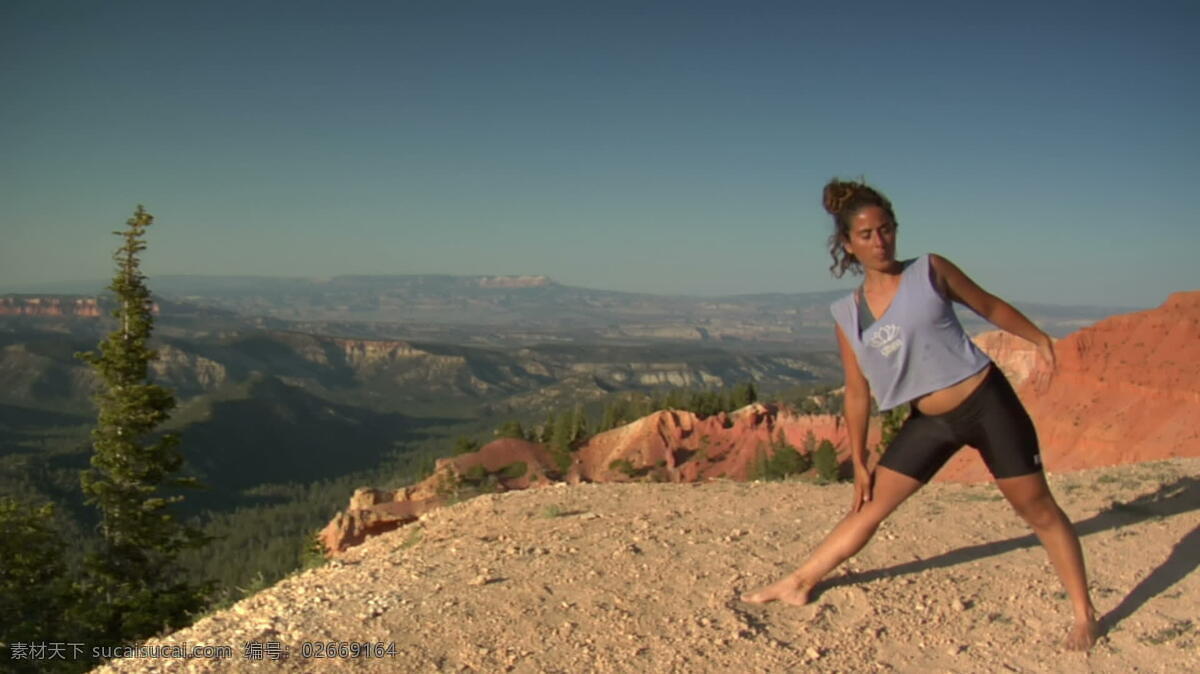 女人 做 瑜伽 布赖斯 峡谷 国家 公园 股票 视频 vista 孤独 和平 户外活动 伸展 视频免费下载 娱乐 运动 自然 冥想 布莱斯 洞察力 更新 其他视频