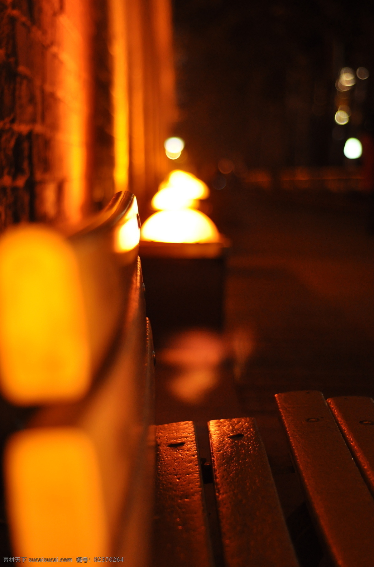 街角夜景 木椅 路灯 走廊 街角 夜景 人文景观 旅游摄影