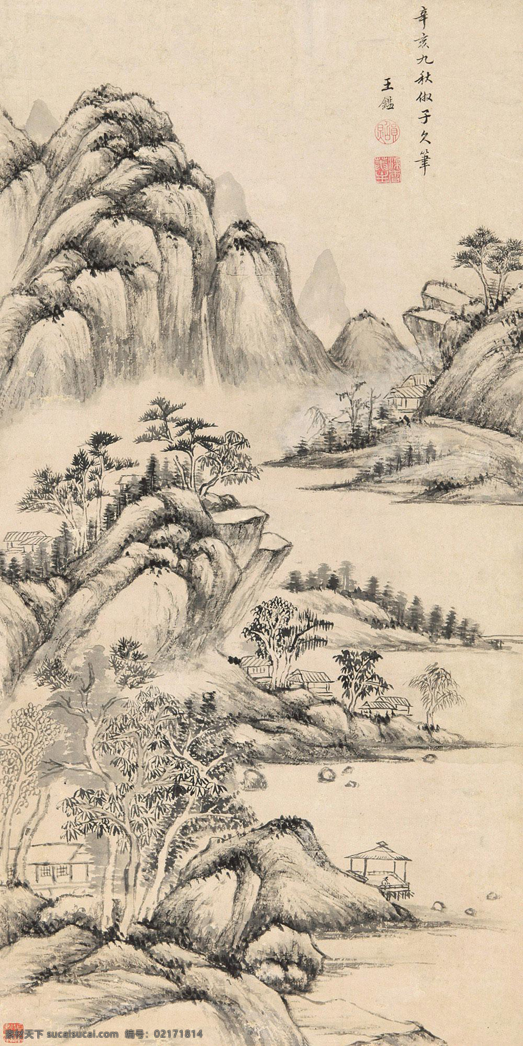 中国风 中国水墨画 水墨画 古画 古代山水画 中国元素 画国画 文化艺术 绘画书法 学国画 国画 中国画 山水风景 巨幅山水画 高清山水画 国画山水画 山水画工笔 山水画素材 美术绘画