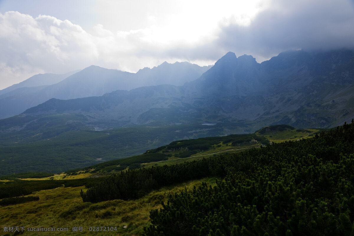高 抛光 塔特拉山 背景 白色