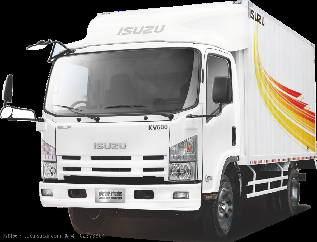 庆铃 五十铃 货车 卡车 侧面 透明 图 kv100