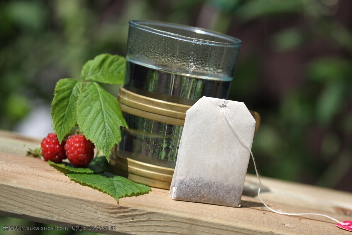 玻璃杯 泡茶 茶叶 绿色叶子 生活百科 生活素材 玻璃杯泡茶 透明杯子 茶袋 矢量图 日常生活