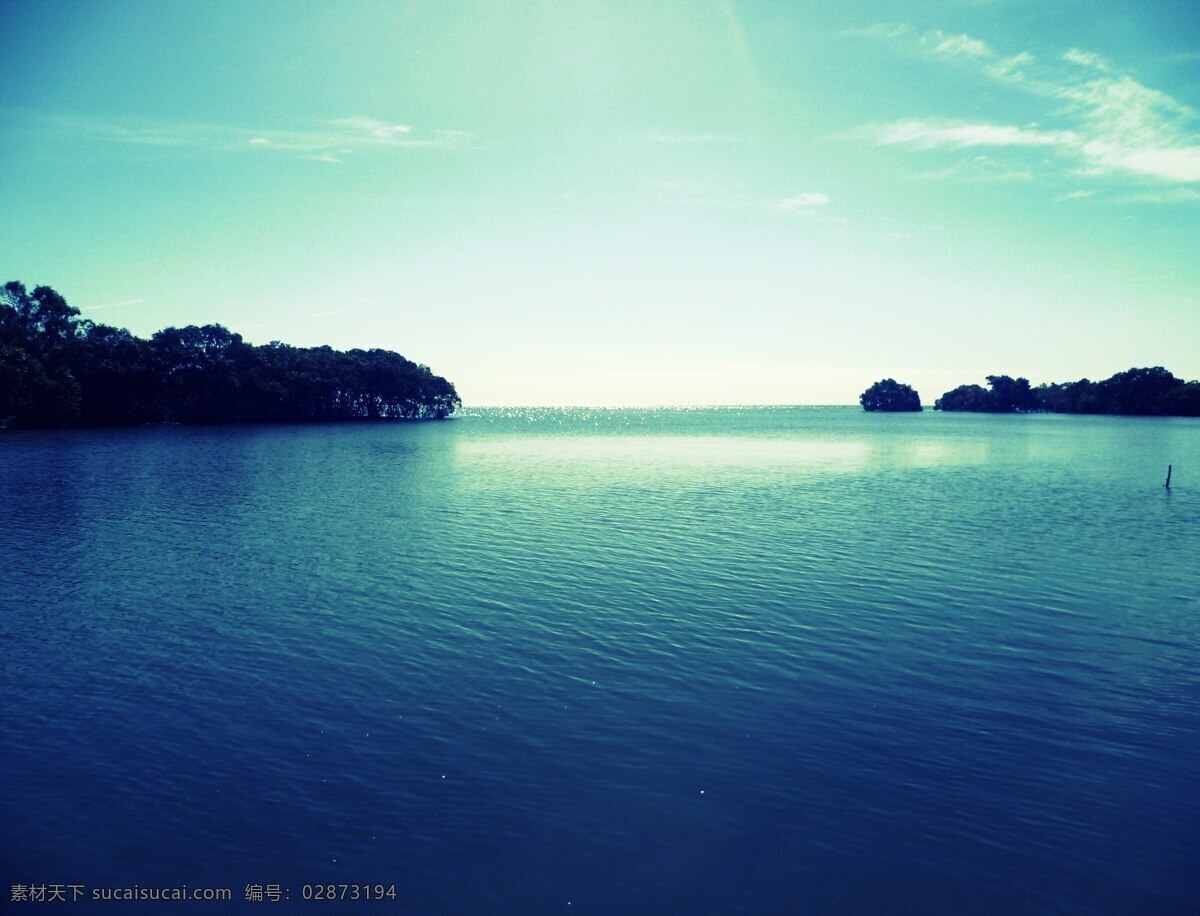 湖景 江景 树林 天空 湖水 自然景观 自然风景