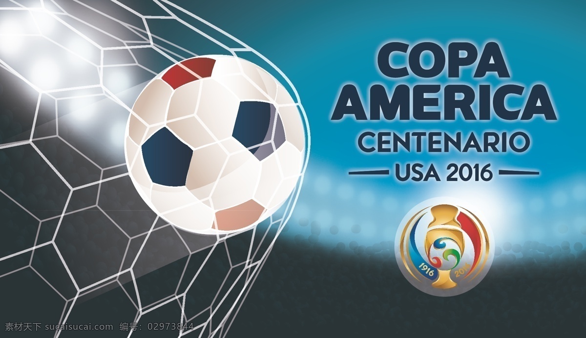 2016 美洲杯 足球 体育 球场 冠军标志 背景灯 横幅 海报 标志 ui设计素材 黑色
