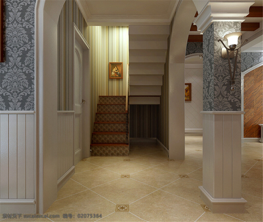 3d 模型 室内装饰模型 3d模型 室内模型 室内设计模型 装修模型 max 灰色