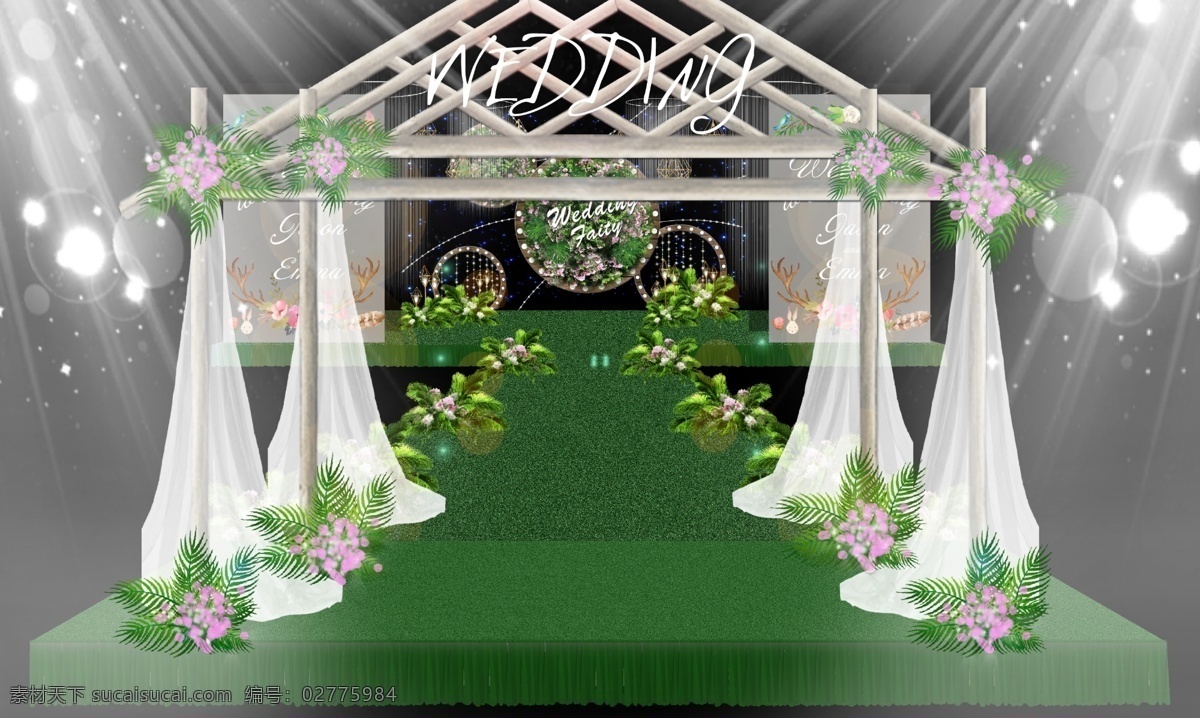 森 系 效果图 布置 模板 绿叶 木材 wedding 光束 室内效果图 森系效果图 花 公主厅 圆形花墙 娟花 婚礼效果图 婚庆道具 场景效果图 灯泡素材 钻石路引 logo牌 星空幕布