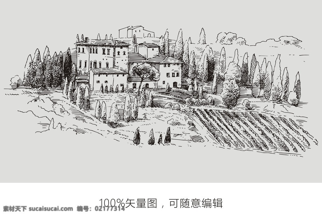 酒庄设计元素 手绘村庄 卡片矢量 手绘酒庄 手绘庄园 手绘线稿 葡萄园 庄园 葡萄庄园 村庄 线条 葡萄 葡萄架 叶子 树木 稻田 农田 山 城堡 古城堡 房屋 房子 花纹 花边 橡木酒桶 橡木桶 酒桶 木桶 酒窖 杯子 酒杯 红酒元素 红酒瓶标 红酒logo 酒瓶 瓶子手绘矢量 矢量 设计素材 标志图标 其他图标
