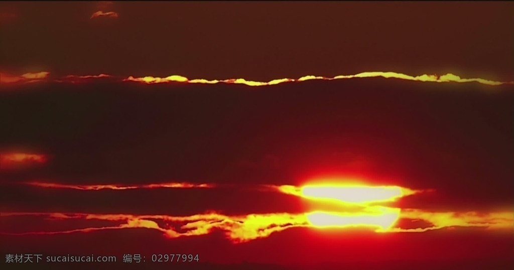 日落 傍晚 晚霞 云 云团 太阳 多媒体 实拍视频 自然风光 mp4