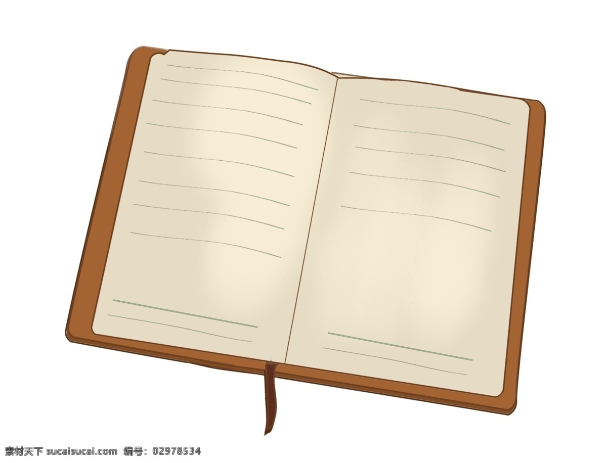 棕色笔记本 笔记本 写字 学习用品