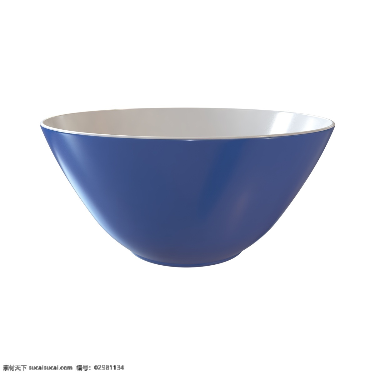 立体 瓷器 大碗 配 图 碗 瓷器碗 蓝色碗 立体碗 中国风器皿 景德镇陶瓷碗 c4d 建模