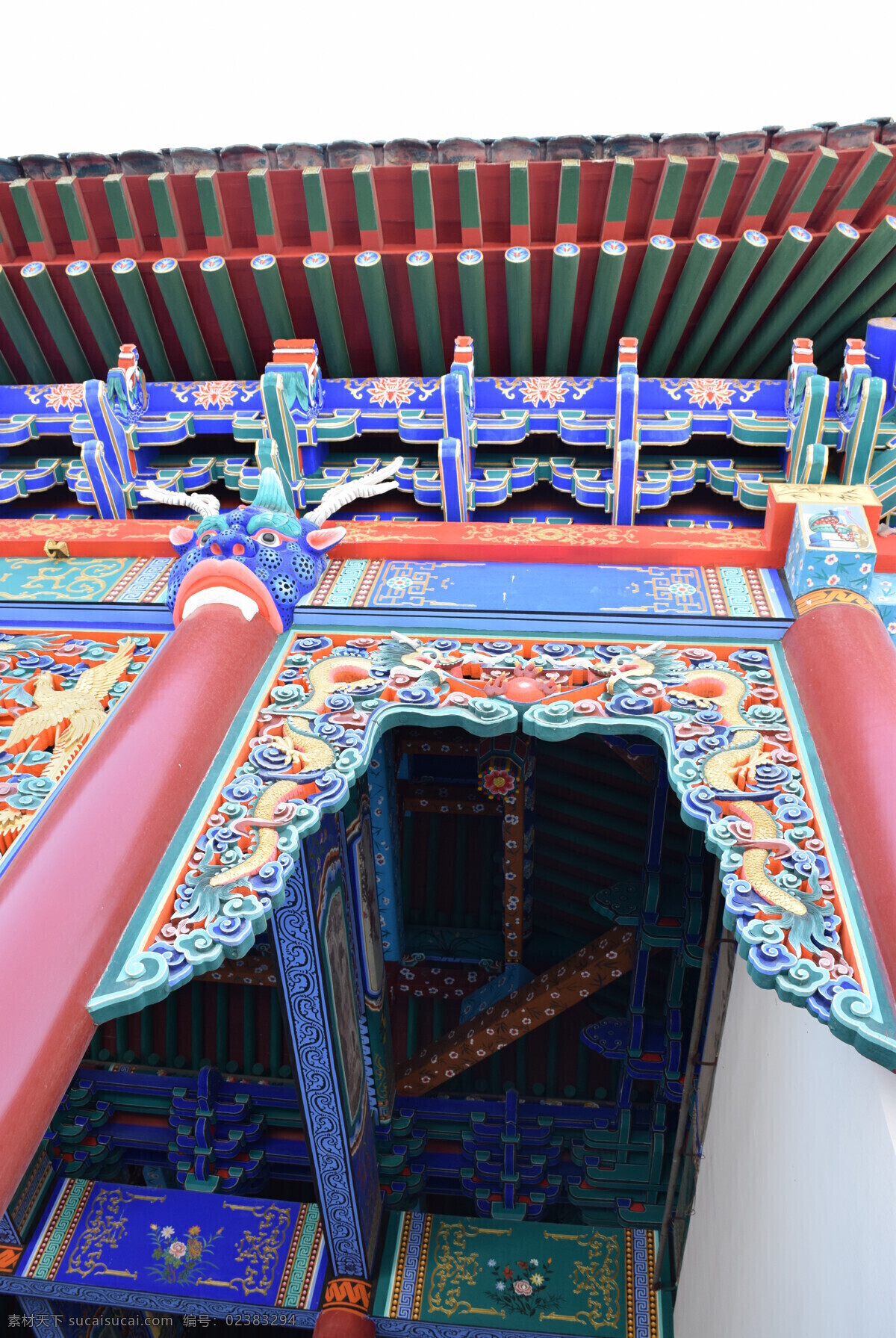 仁安寺戏台 古建 彩绘 庙宇 佛殿 建筑群 戏台 古建筑摄影 建筑园林 建筑摄影