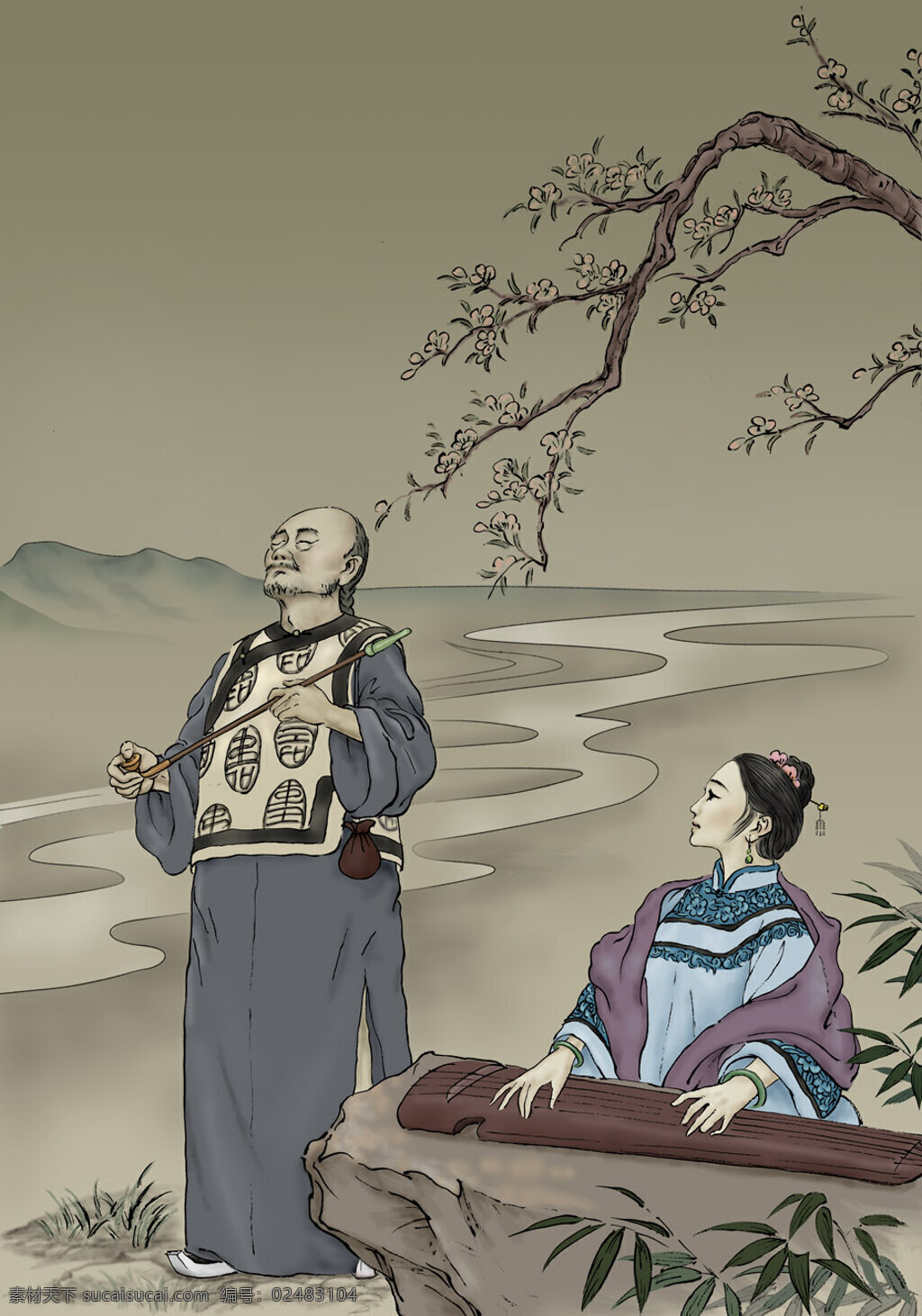 纪小岚 图书 插画 文化艺术 绘画书法 设计图库 插图 灰色