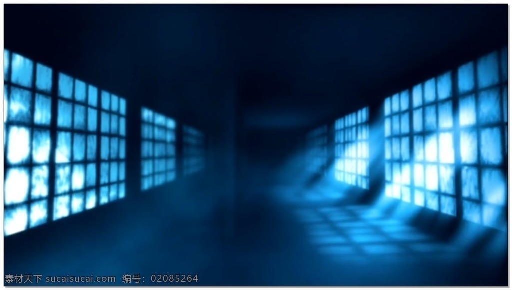 穿越 时空 视频 蓝色 通道 光芒 正方形 视频素材 动态视频素材