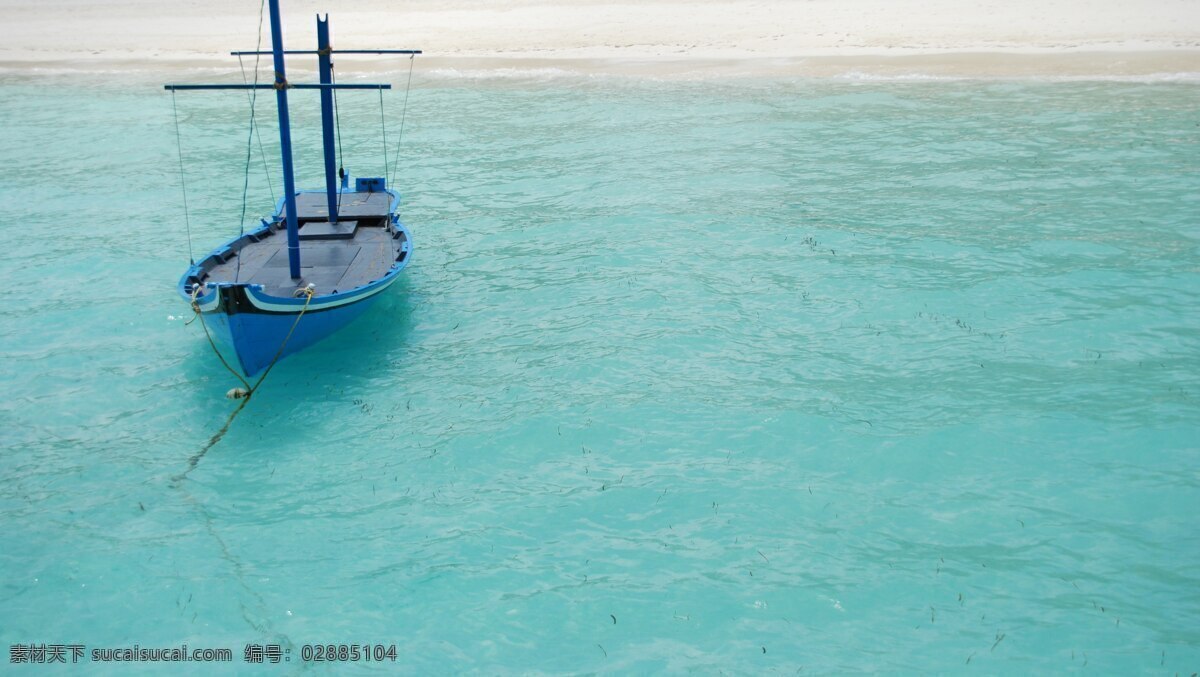 典型 马尔代夫 船 蓝色 海洋 青色 天蓝色