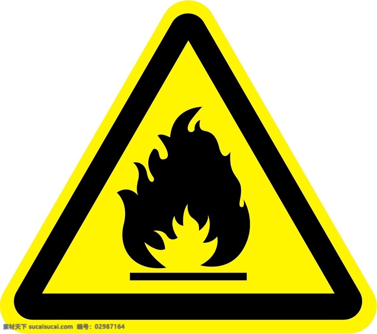 当心火灾标识 安全警示标识 警告 标志 警示 矢量素材 标志图标 公共标识标志
