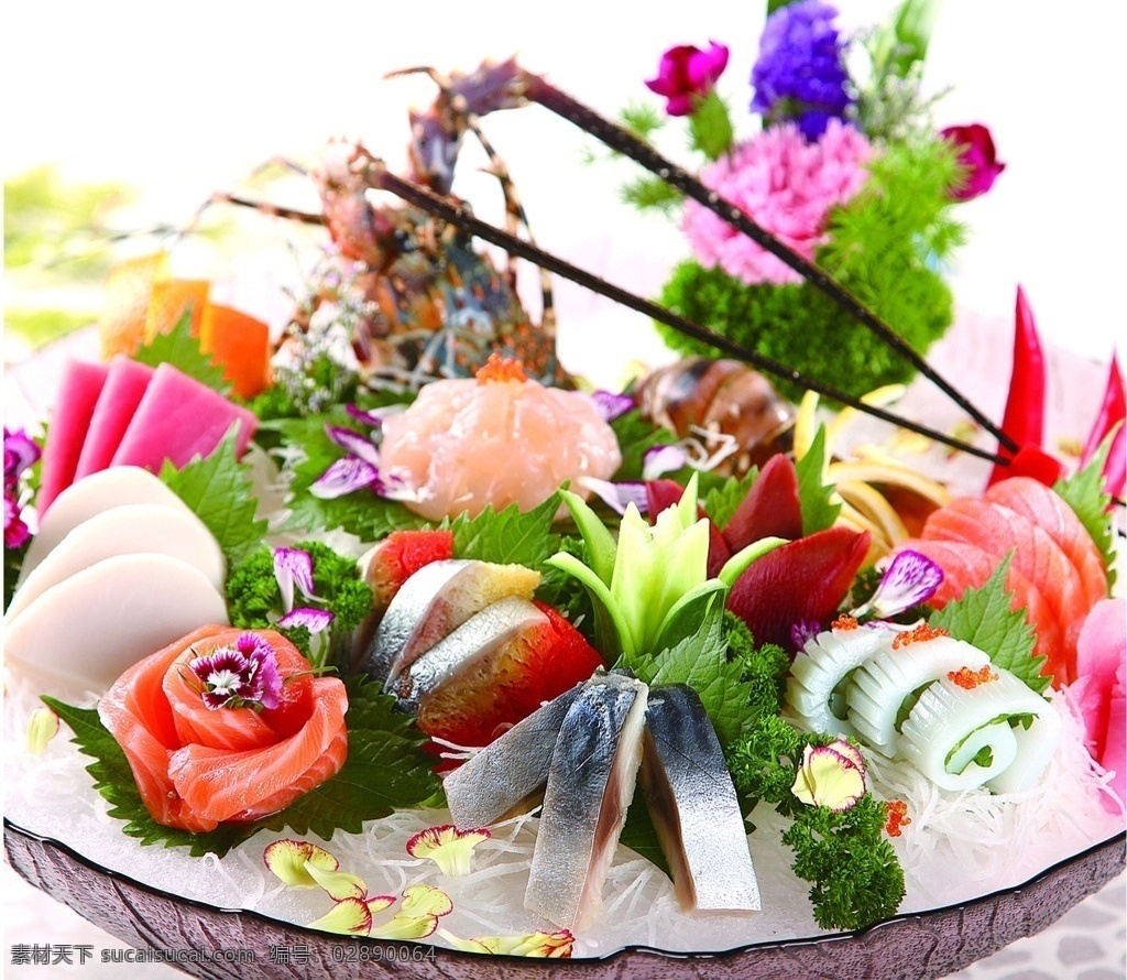 豪华刺身拼盘 刺身类 拼盘 料理 特色菜 招牌菜 日本菜 餐饮美食