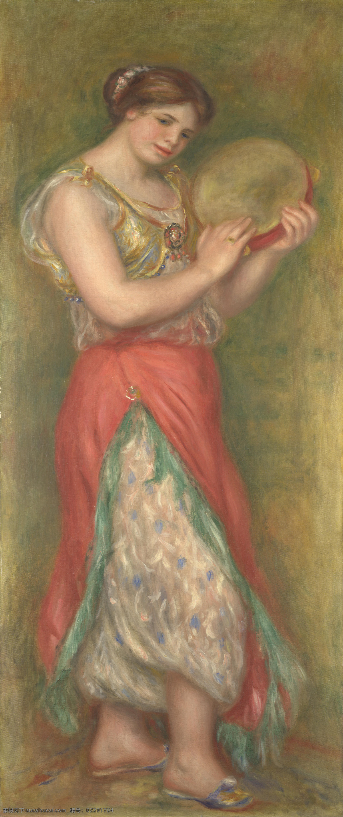 壁画 绘画书法 精品 美术 名画 欧洲油画 文化艺术 击鼓 跳舞 女孩 设计素材 模板下载 雷诺阿 物油画 油画 珍藏 装饰画 精美油画 名作 艺术品 欧式绘画 家居装饰素材