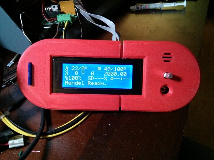 智能面板 3d打印模型 3d 打印 模型 液晶显示器 reprap reprapdiscount sd卡 智能控制器 stl 粉色