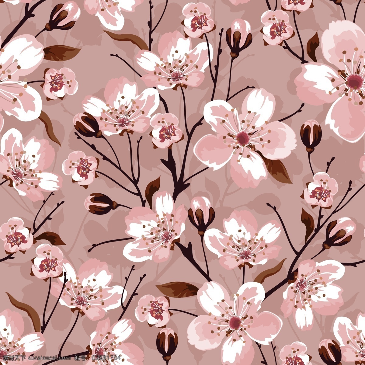 花卉图案设计 花纹 图案 壁画 底纹 墙纸 花卉 专辑 底纹边框 花边花纹 白色