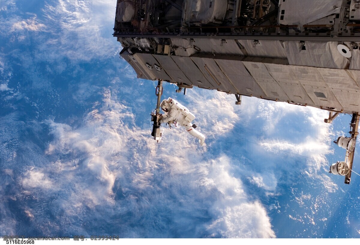 国际空间站 空间站 宇航员 建设 空间 云 地球