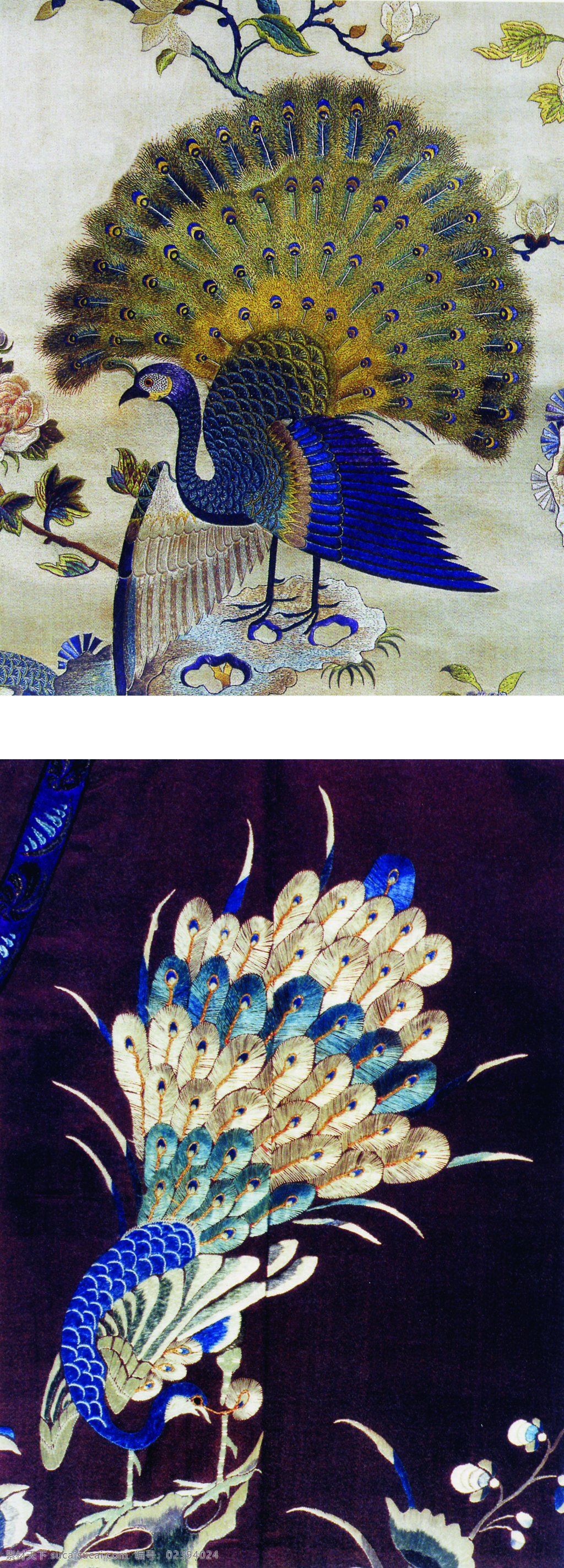 刺绣孔雀 中国风 刺绣富贵鸟 富贵吉祥图案 传统元素 古代元素 中国古文化 中国传统素材 中国艺术 中国古代艺术 纺织品 锦绣图纹 刺绣艺术 吉祥图案 中国 传统文化 元素 文化艺术