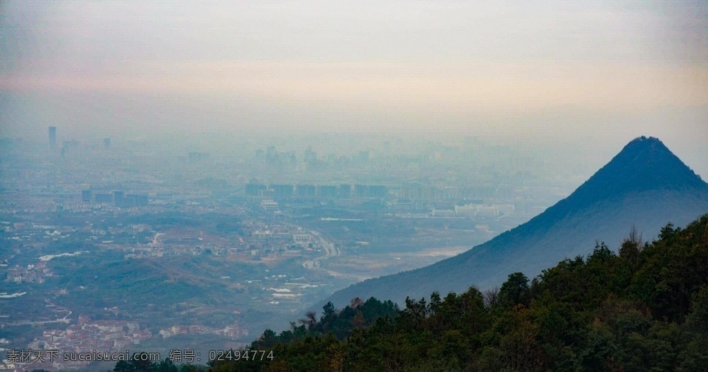 金华北山 风景 山顶 金华 远眺 金华摄影 自然景观 山水风景