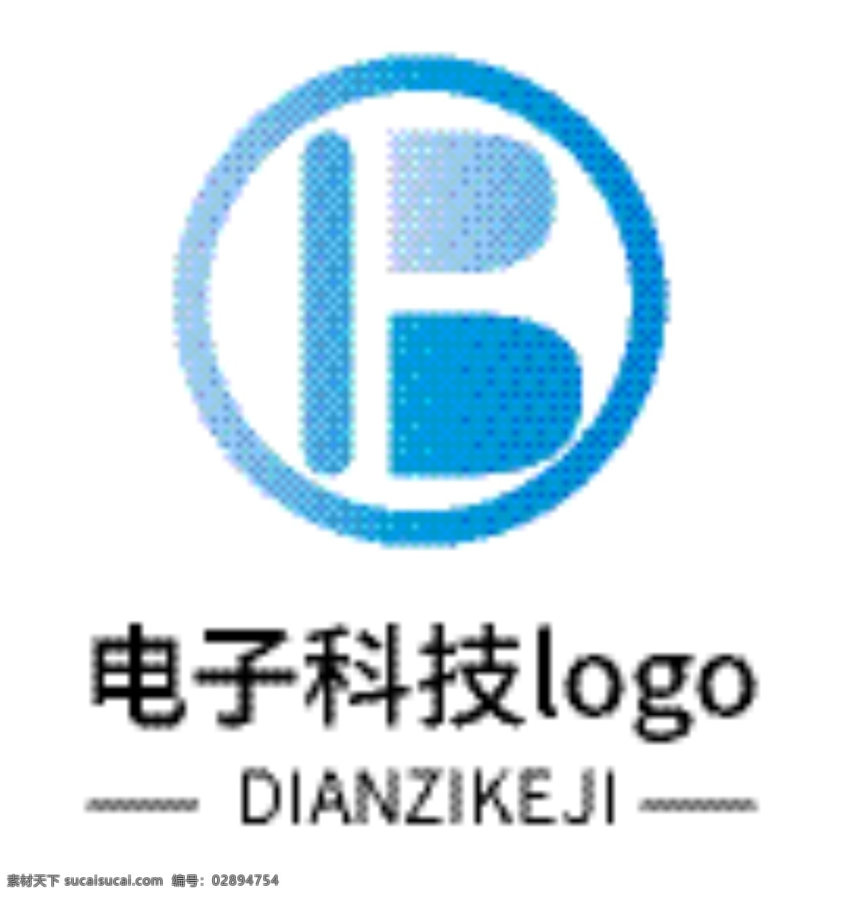 电子 科技 logo 电子logo 科技logo 蓝色 渐变 矢量logo b f logo设计