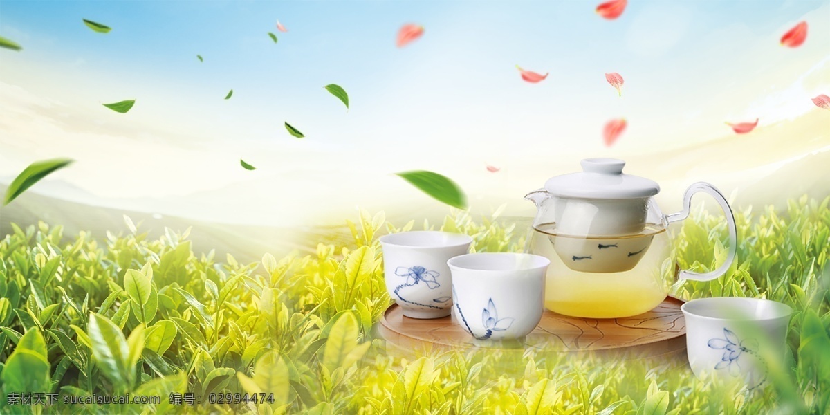 中国 风 茶叶 春茶 节 海报 促销 背景 中国风 绿色 绿叶 春茶节 春茶尝鲜 茶饮 绿茶 茶山 促销活动 灯笼