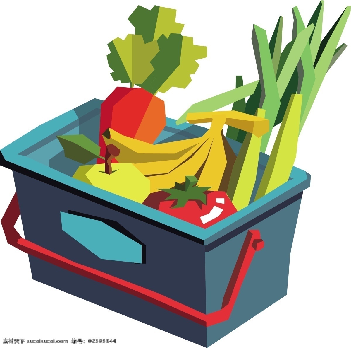 购物 菜篮子 商用 元素 购物篮 蔬菜 水果 胡萝卜 香蕉
