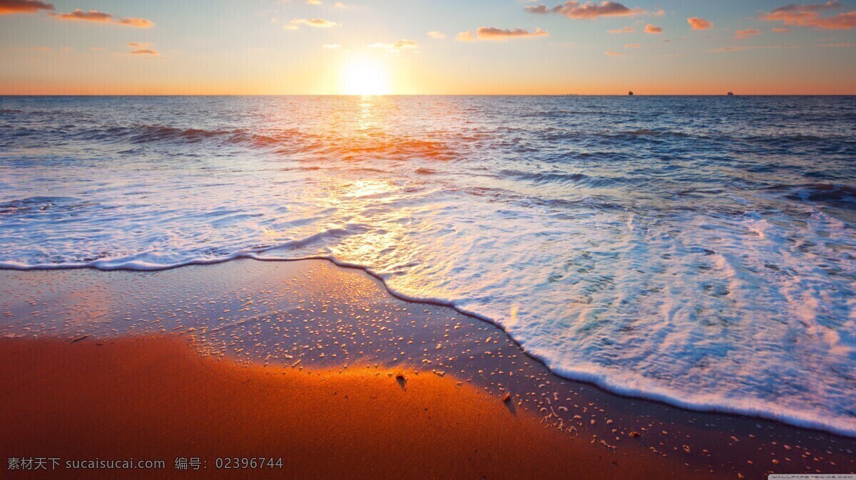 海上日出 海上 日出 海浪 清晨 黄昏 自然景观 自然风景